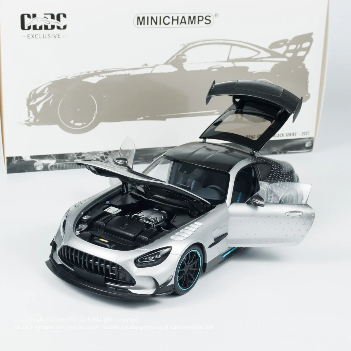 Minichamps 1:18 GT BLACK SYSTEMS Starry Alloy Car Model Simulation