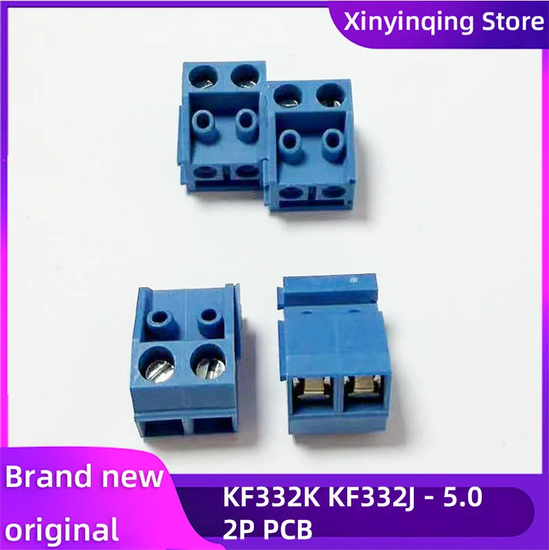 XYQ 5/10PCS KF332K-5.0-2P/3P Direct Plug through-hole 300V/10A 5.0mm pitch screw-type PCB terminal