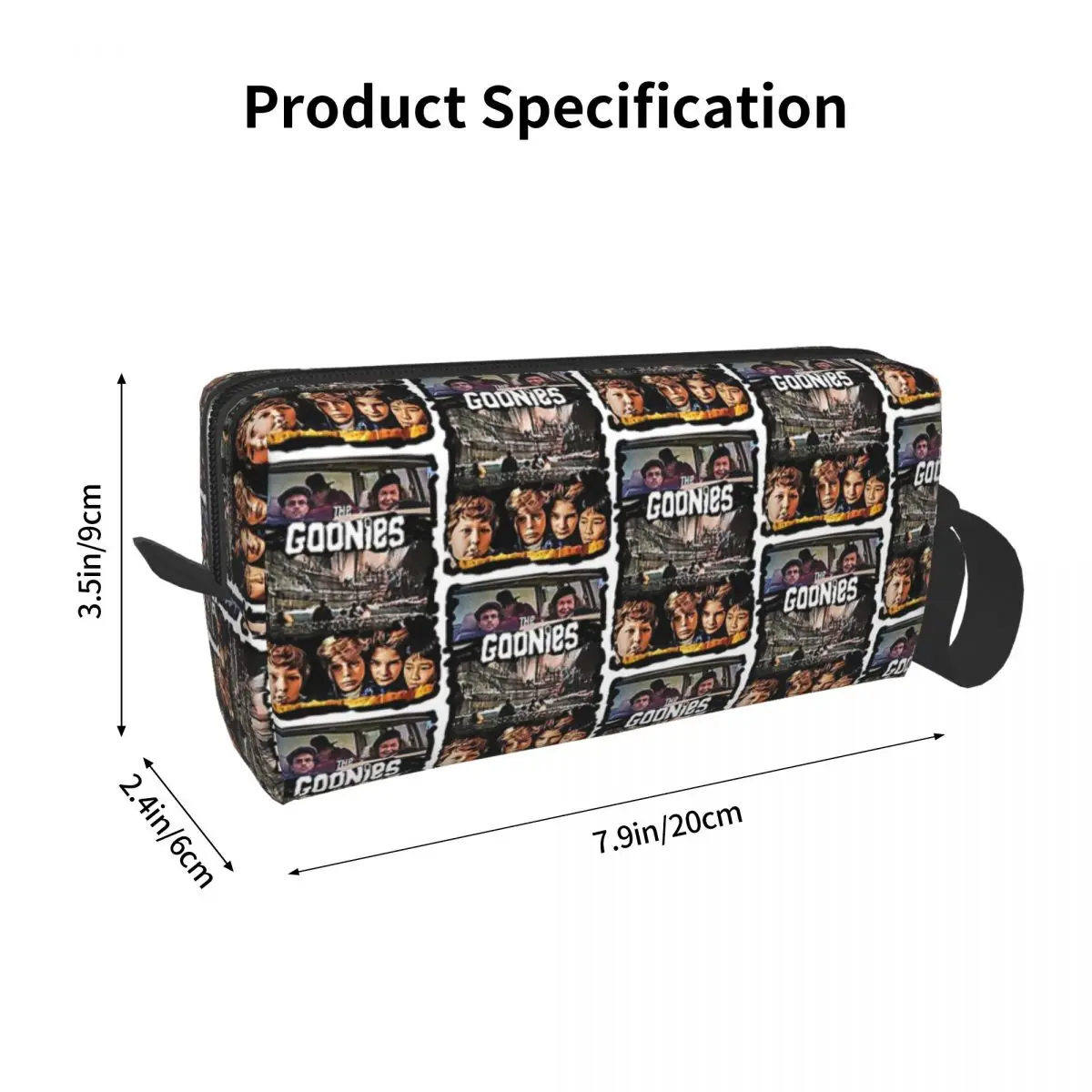 The Goonies Print Art Makeup Bag Cosmetic Organizer Storage Dopp Kit Toiletry Cosmetic Bag for Women Beauty Travel Pencil Case