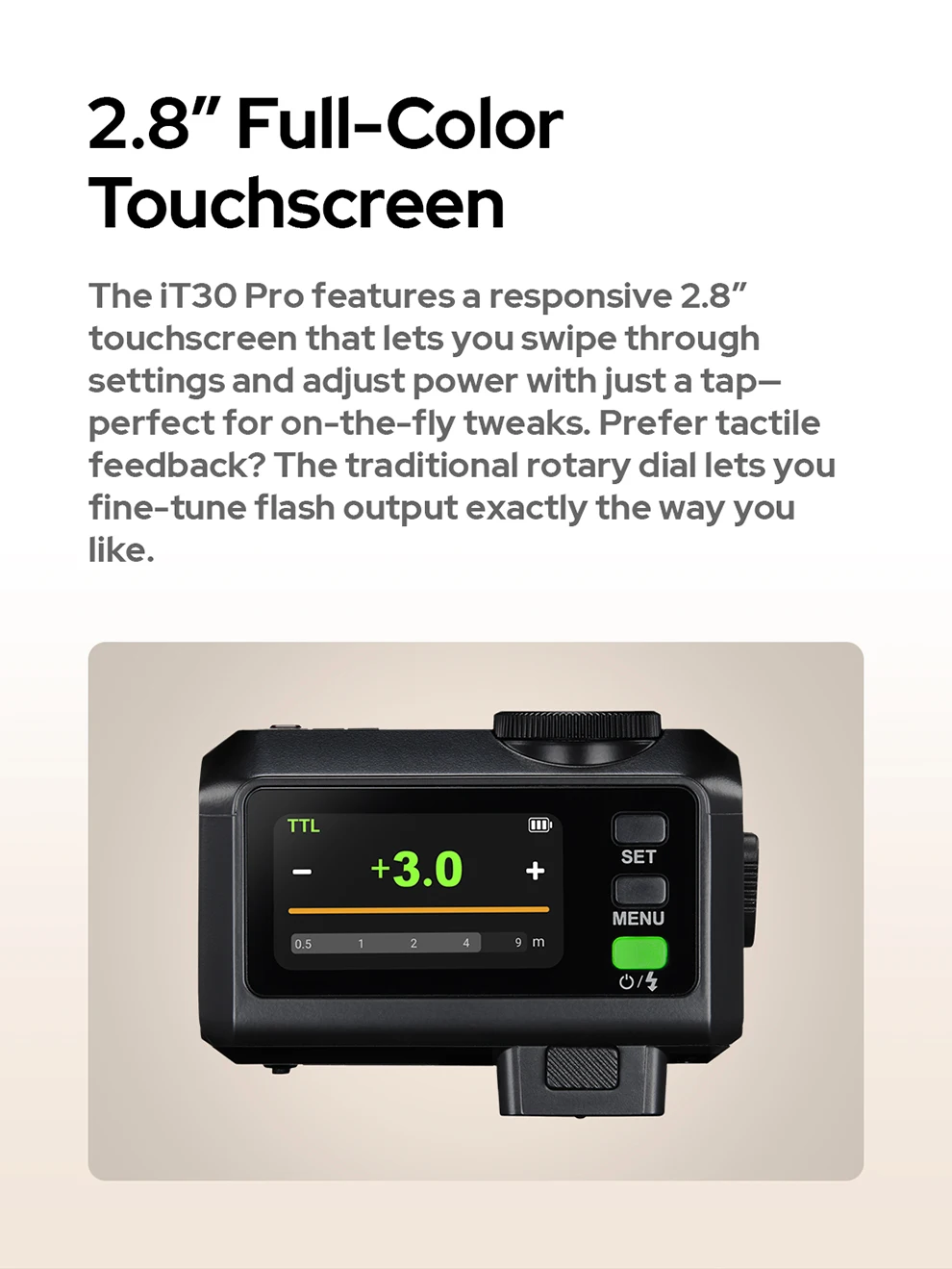 Godox IT30 Pro Kabelloser Kamera-Blitz IT30 Pro TTL HSS Taschenblitz Speedlite für Sony Canon Nikon Fuji Olympus Panasonic – Detail 5