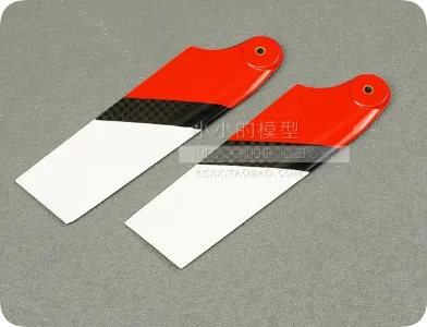 105mm Carbon Fiber Tail Rotor Blades For Align T-Rex 700 Scale RC Helicopter Tail Boom Parts props