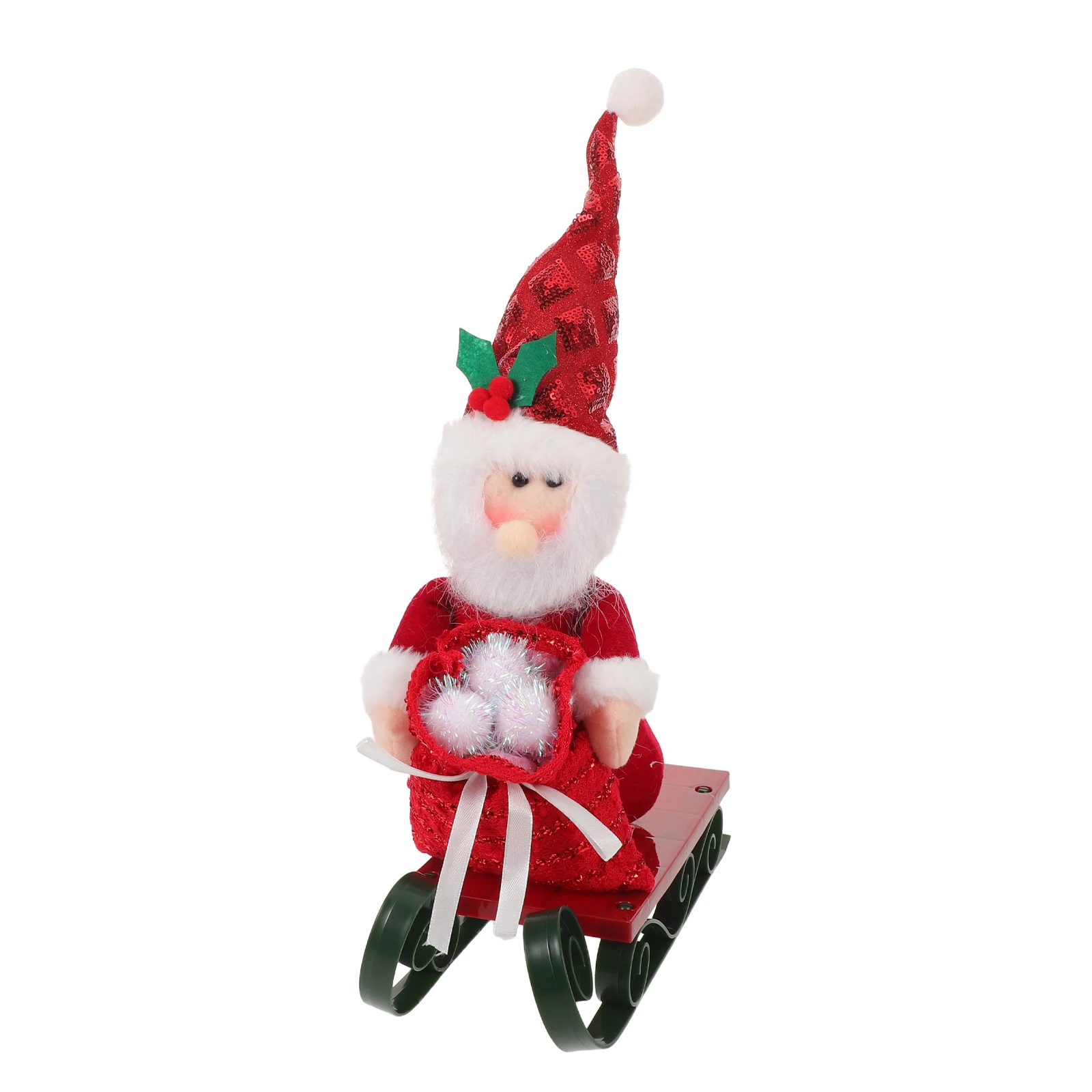 

Santa Claus Sled Christmas Decoration Cute Desktop Ornament Holiday Party Table Decor Festive Home Decor Santa Claus Figurines