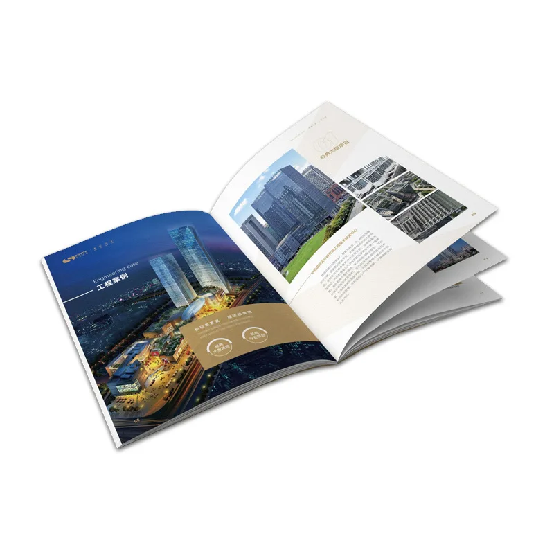 Custom. Product Exhibition Company Folding Printing Half Folding-Fold Page Four Folding Pages Special Complex Folding High-E