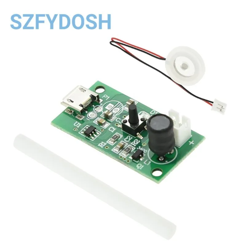 USB 5V Mini Mist Maker Module, 40kHz Ultrasonic Atomizer Driver Board with Piezo for Humidifier DIY Incubator