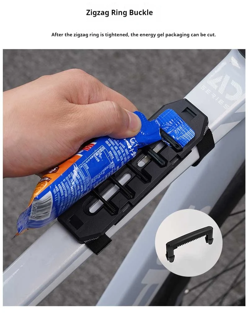 ENLEE Fahrrad-Energiegel-Halter, Aufbewahrungsbox für Rennräder und Mountainbikes, Energieriegel-Halter mit elastischer Schnalle, Fahrradzubehör – Detail 9