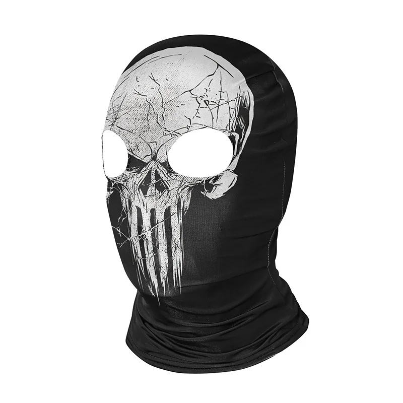 Ghost Balaclava Skull Mask Men Women Cycling Full Face Cover Airsoft Game Cosplay Hood Motorcycle Headgear Halloween Headwear