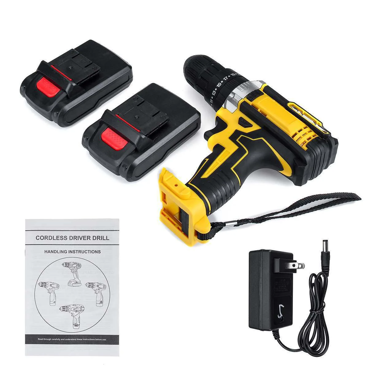 

Multifunctional Hardware Tools Electric Drill Set High Power Handheld Electric Drill Lithium Battery Electric Screwdriver