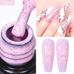 Mtssii 6ml Cheese Candy Yogurt Quail Gel Nail Polish Top Coat Design Manicure Semi Permanent Soak Off Varnish UV Art Nail Polish