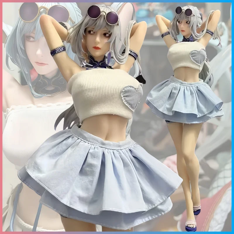 

hot In Stock Valkyrie Anime Figure 1/4 2b 3d Swimsuit Mirror Flow Limited Edition Mini Girl Game Anime Handmade Model Gifts Toys