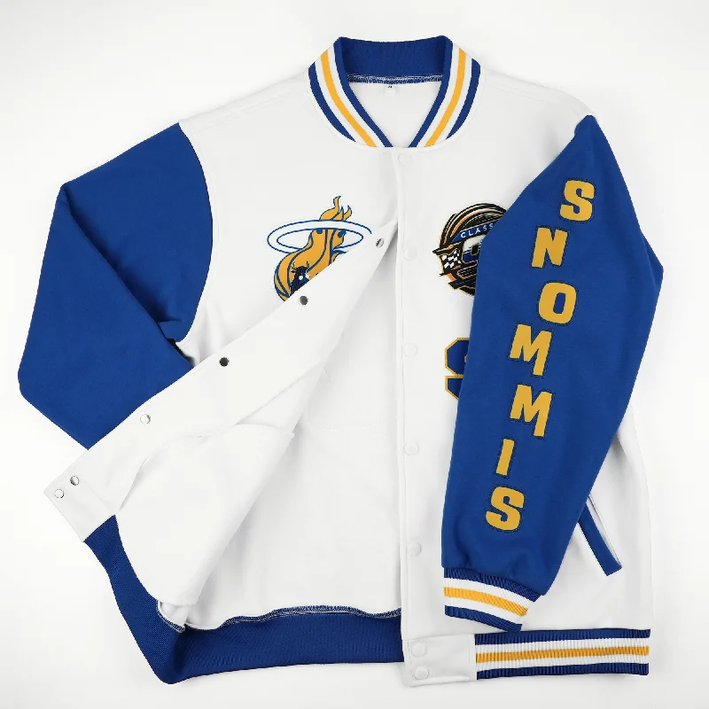 

Custom Jackets Logo Colorful Long Sleeve Patch Stitched Streetwear Letterman Varsity Plus Size Jacket for Men