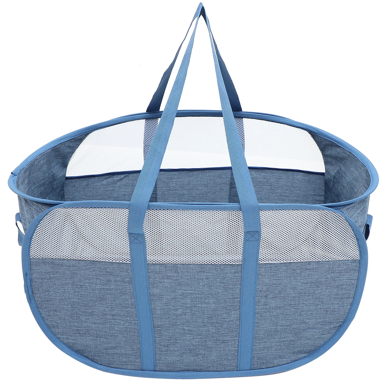 

Portable Collapsible Laundry Hamper Large Capacity Foldable Basket Storage Bag Cationic Cloth GrayH led Home Travel organizer