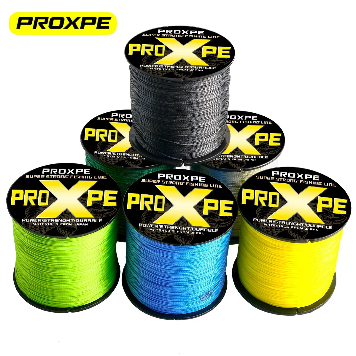 PROXPE New Pesca 300M 500M 1000M Multilament Fishing Line Carp 4 Braided 100%PE Wire Smoother Floating Freshwater Sea Saltwater