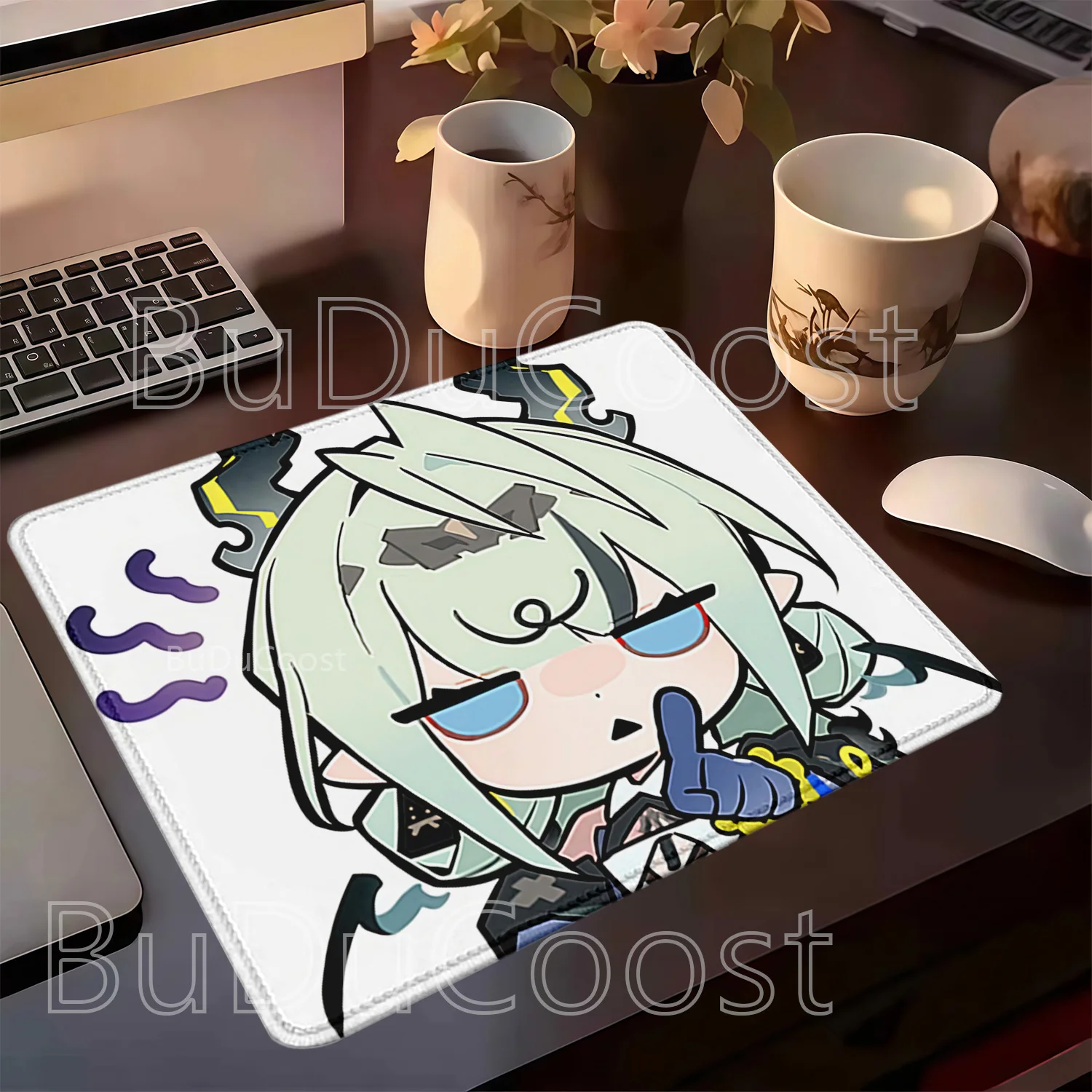 Gaming Mouse Pad Small Size Arknights Endfield Cute Meme Rubber Nonslip Base Mousepad PC Office Accessories HD Printing Desk Mat