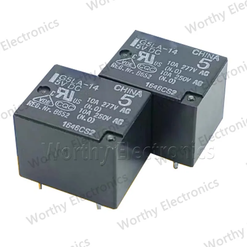 Free shipping  10pcs/lot  12V  5PIN  G5LA-14  12VDC   Relay