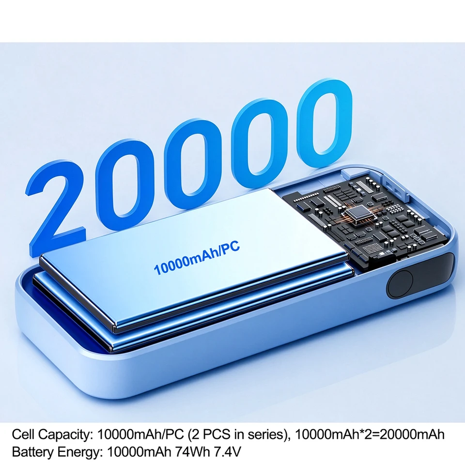 スマホアクセサリー 12649 X DIGI PB2100 Power Bank 20000mAh zime Z1Y 20000mAh Power Bank with Digital Display