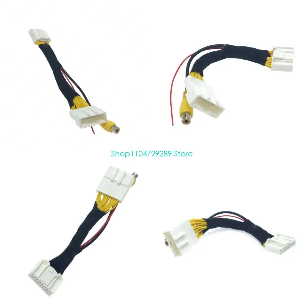 

D8KE 24-контактный RCA аудио/видео адаптер жгута проводов для автомобильной парковочной камеры Renault RCA