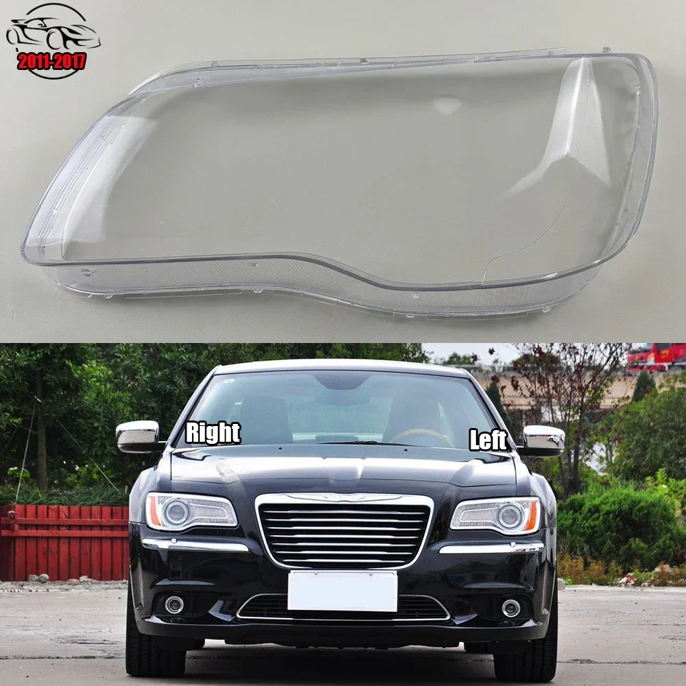 

For Chrysler 300C 2011-2017 Transparent Lampshade Headlamp Cover Lamp Shade Headlight Shell Lens Plexiglass Car Accessories