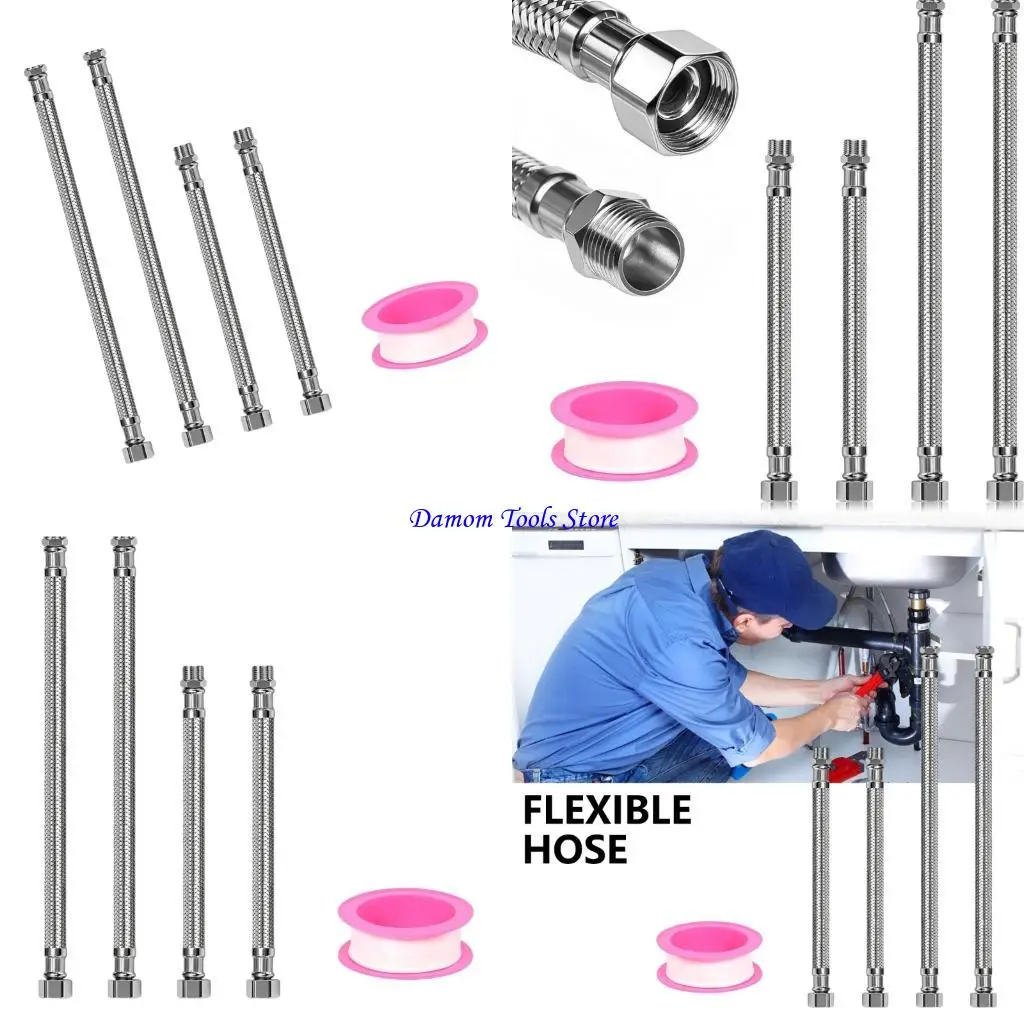 57be-4pcs-reinforced-hose-extension-fitting-hose-bendable-flexible-plumbing-hoses