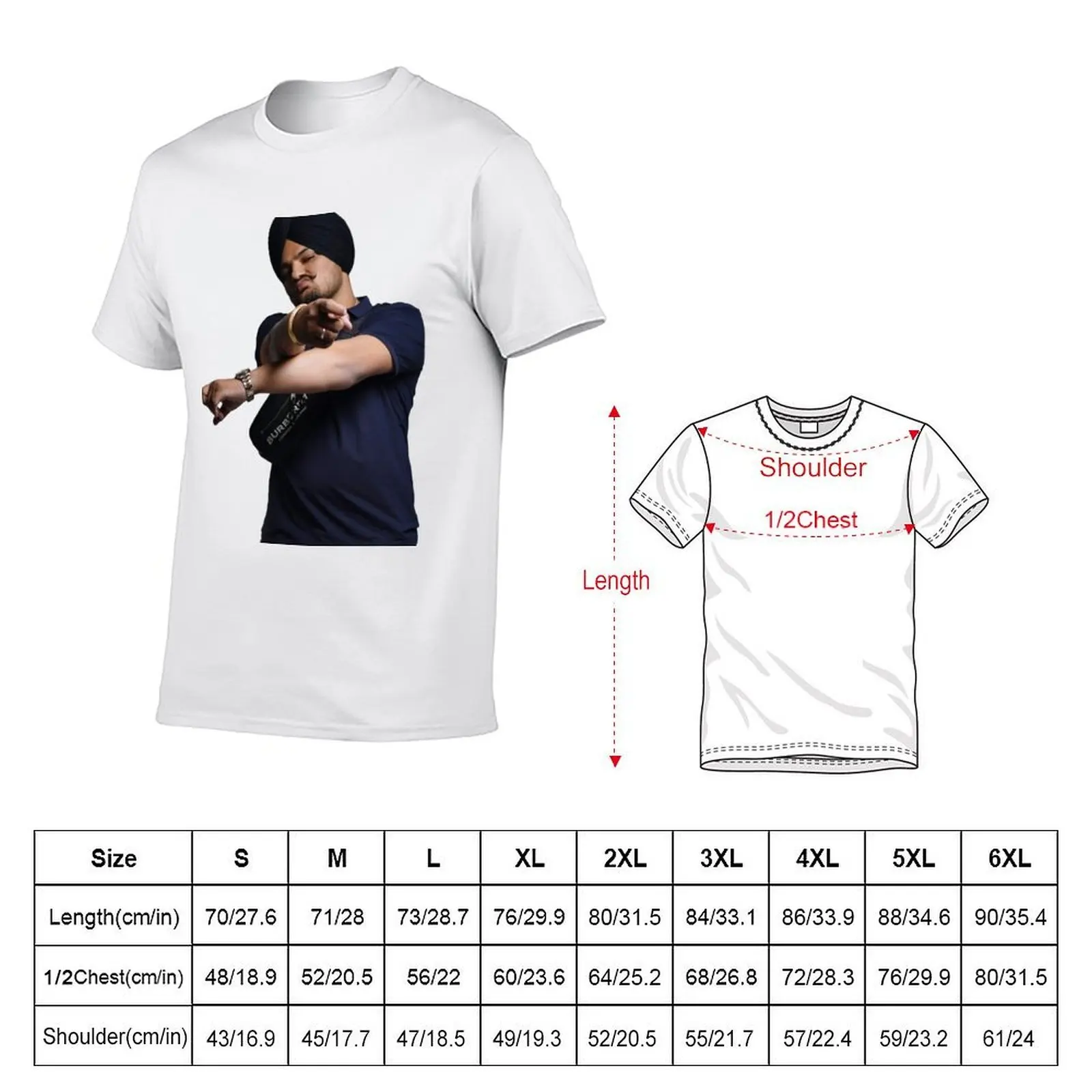 Sidhu Moose Wala T-Shirt t shirts for man pack white t shirts for man graphic tees T-Shirt