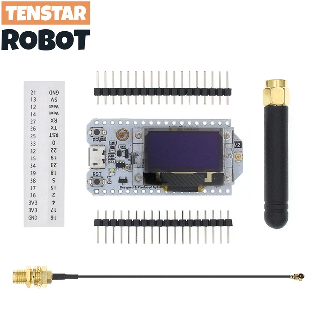 SX1276 ESP32 LoRa 868 MHz-915 MHz 0,96-calowy niebieski wyświetlacz OLED Zestaw Bluetooth WIFI 32 Płytka rozwojowa