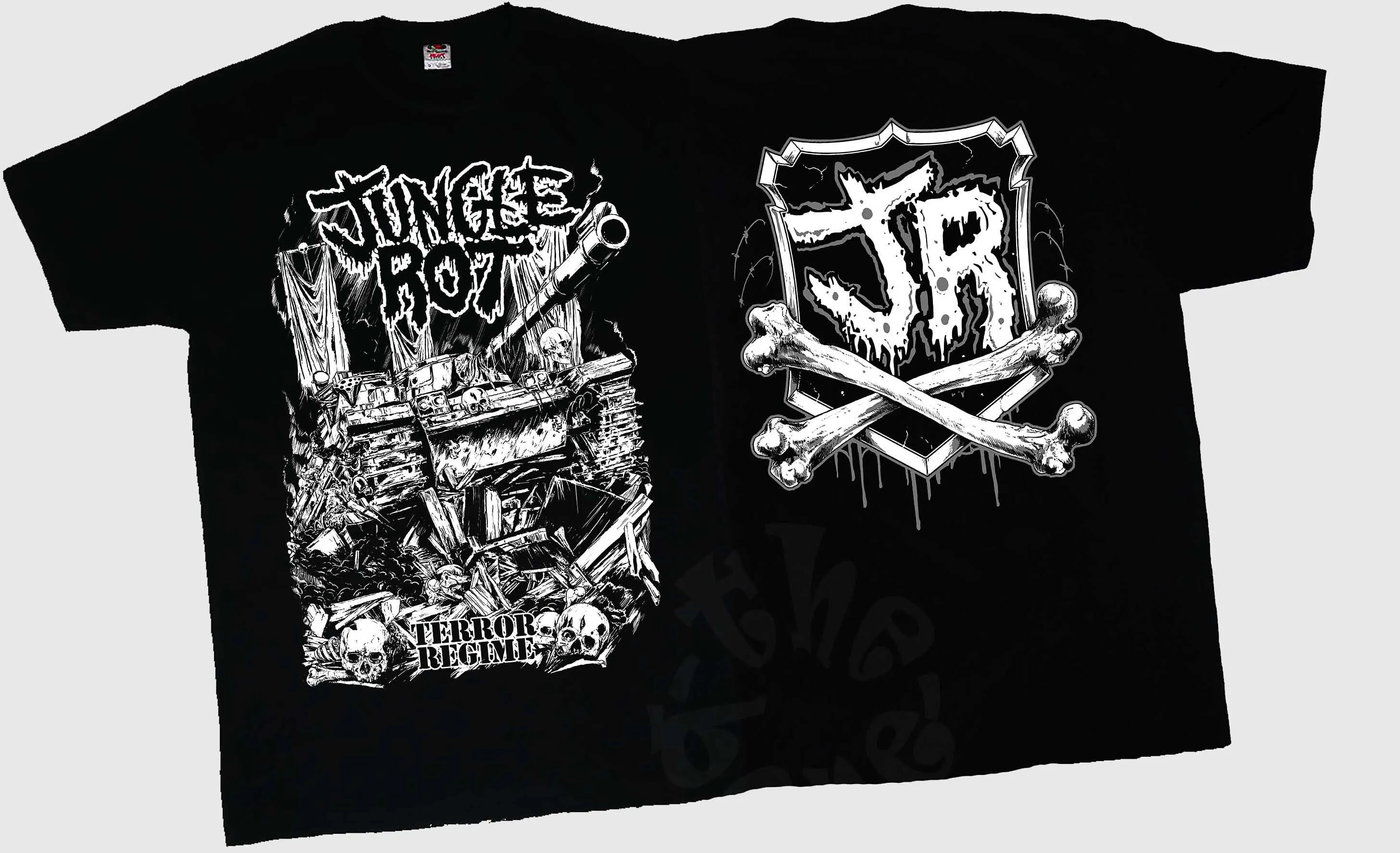 New Dtg Printed T Shirt Jungle Rot Terror Regime Size S M L Xl 2 3 4 5 6 7Xl