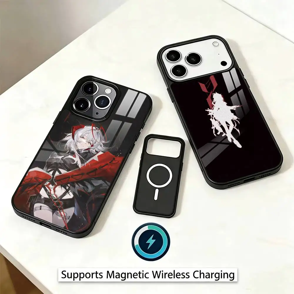 G-Game A-Arknights W Phone Case For iPhone17,16,15,14,13,12,Plus,Pro Magnetic Supports Magnetic Wireless Charging