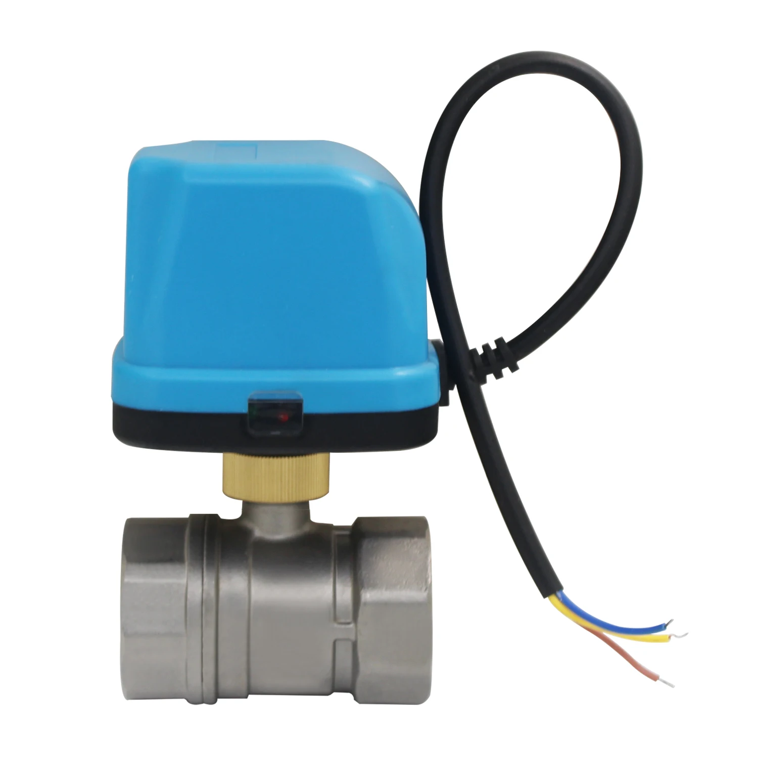 2-way motor ball valve 230V 3-wire - electric ball valve 220V two-way motor valve 1/2 3/4 1 1-1/4 1-1/2 2 inches