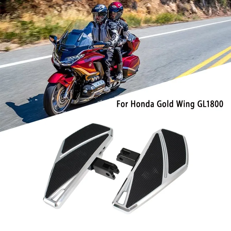 

For Honda Goldwing GL1800 2001-2024 Wide Enlarged Front Footrests Driver Floorboards Highway Pegs Motorcycle Accessories