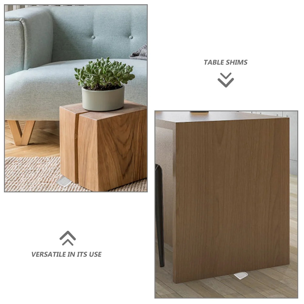 แผ่นรองปรับระดับเฟอร์นิเจอร์ 4 ชิ้น ทำจากพีวีซี สำหรับปรับระดับโต๊ะ ประตู รองรับพื้นไม่เรียบ ใช้กับตู้และเฟอร์นิเจอร์