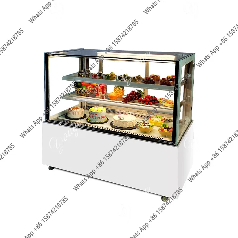 J Right Angle Cake Cabinet Desktop Refrigerated Display Cabinet Commercial Fresh-keeping Cabinet Fruit Air-cooled West Point Bar
