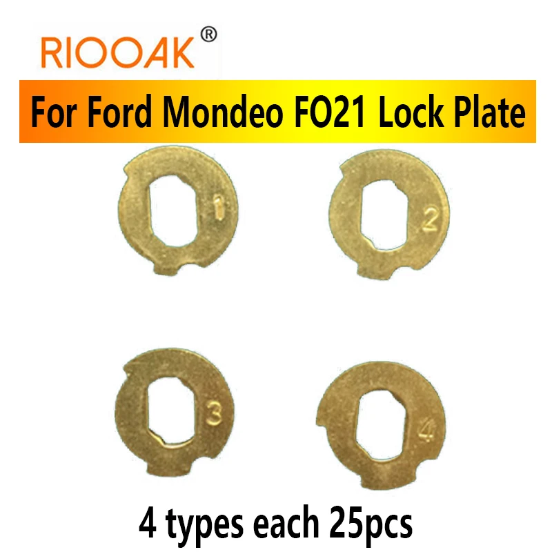 100pcs/lot Car Lock Reed FO21 Plate For Ford Mondeo NO 1.2.3.4 Each 25PCS For Ford Lock Repair Kits Locksmith Supplies