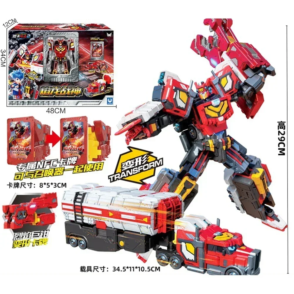2025 Nieuwe Metalen Cardbot Transformerende Robot Auto Kaart Speelgoed Action Figure ABS Transformatie Model Kinderen Speelgoed voor Kind Gift