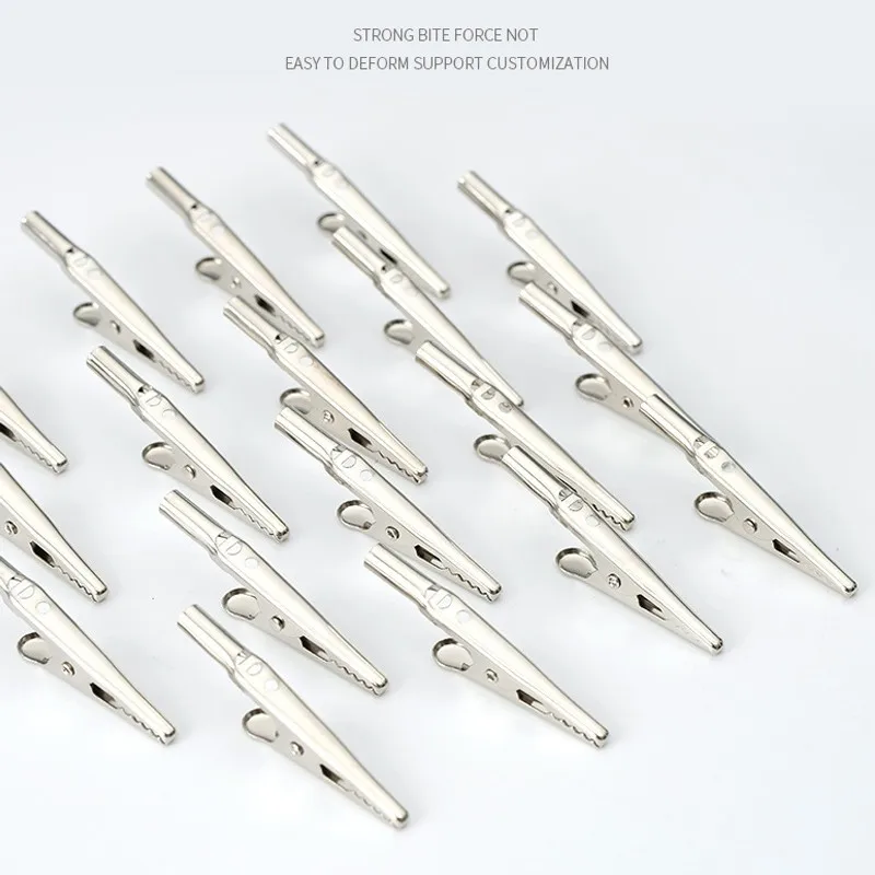 

High Quality Hot Useful Industrial Battery Clip Crocodile Clamps 2.01\" Screw Probe Battery Clip Stainless Steel