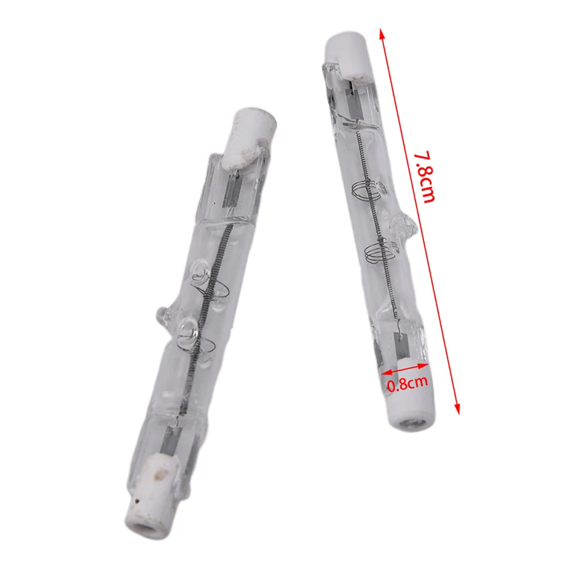 Bombilla halógena R7s, 100W, 200W, 78mm, 220V