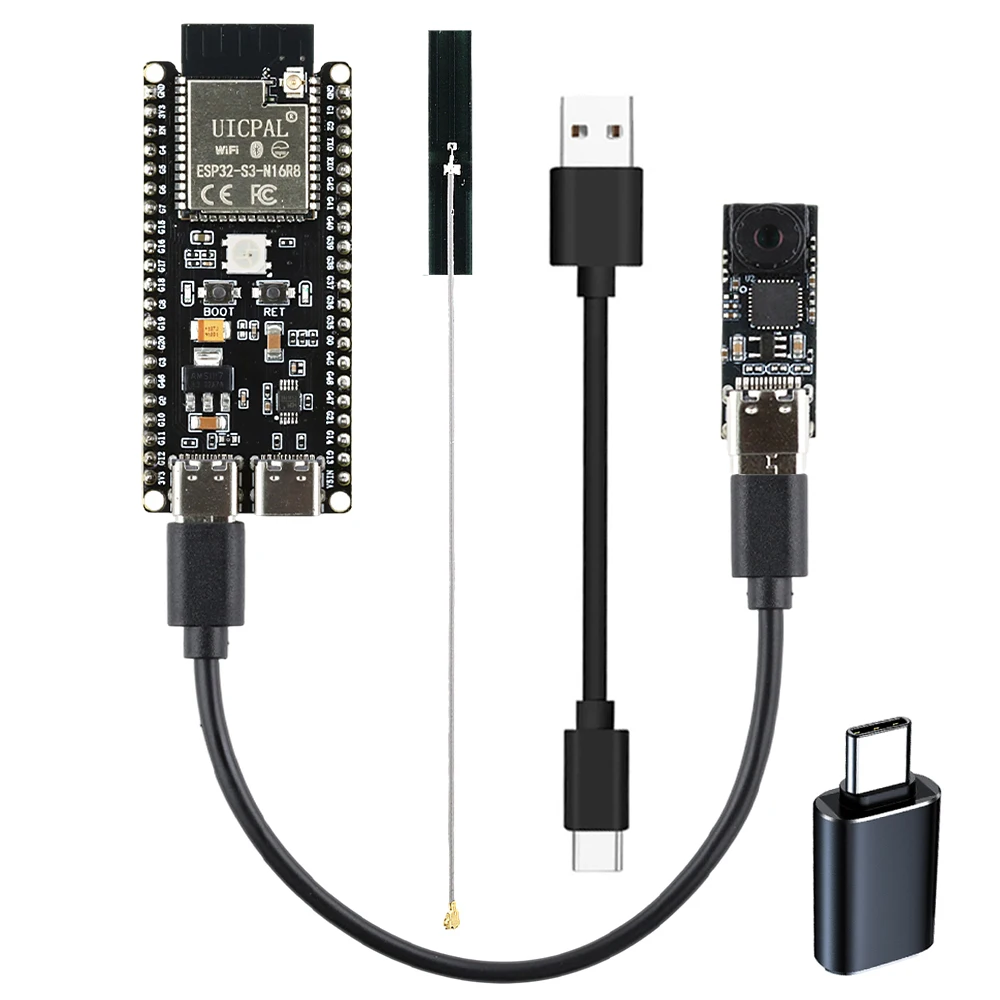 ESP32-S3-DevKitC-1 Development Board KIT 2.4G Wifi BT Module for Arduino N16R8 42Pin CH340C with Camera Modules OTG Type-C