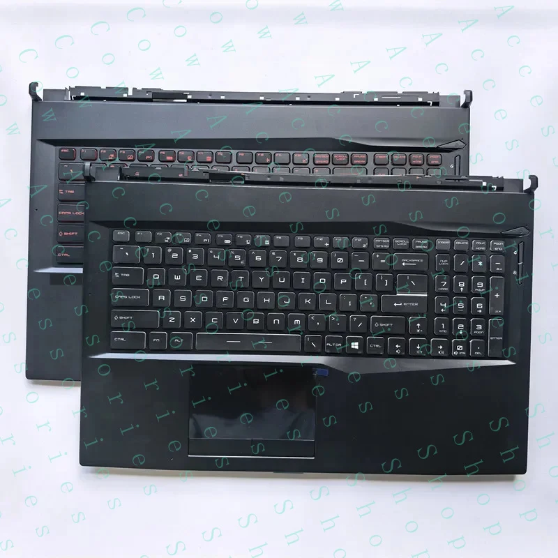 PP+Backlit US New laptop keyboard palmrest for MSI GL75 GP75 MS-17E2 MS-17E3 MS-17E5 MS-17E7