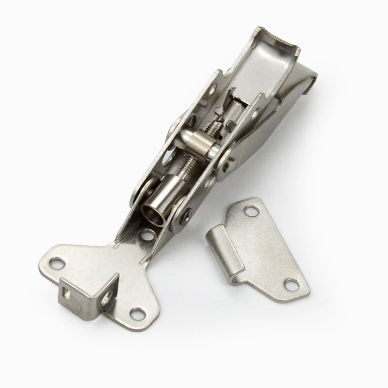 DIY Metal Buckles Lock Fasteners Tools Stainless Steel Buckle Snap Hasp Cabinet Luggage Closure Spring Loaded Toggle Tie