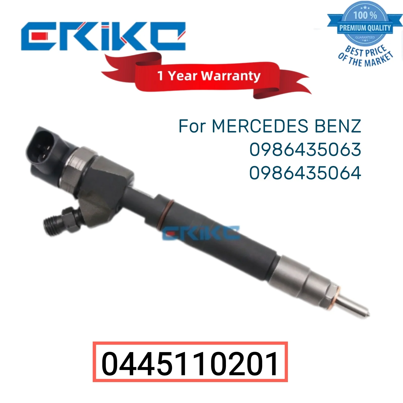 

0 445 110 201 Engine Injector 0445110201 Injector Assy Fuel A6130700887 Fuel Injection 0986435063 0986435064 for Mercedes-Benz