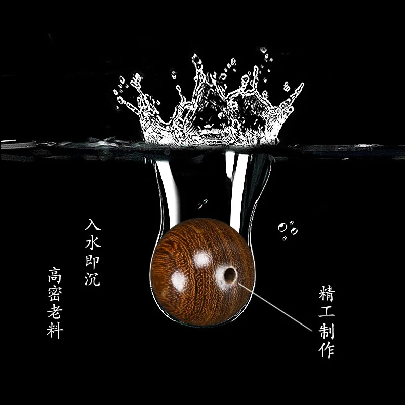 30mm Golden Sandalwood Large Buddha Beads Rearview Mirror Pendant Gear Shift Decor Car Interior Ornament Car Hanging Gifts