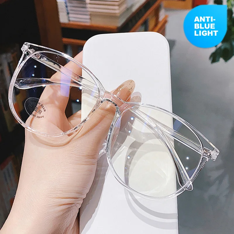 Oversized Retro Computer Glasses, Óculos Ópticos Espetáculo, Óculos Transparente, Moda Bloqueio Óculos, 1 Pc, 2 Pcs, 3Pcs