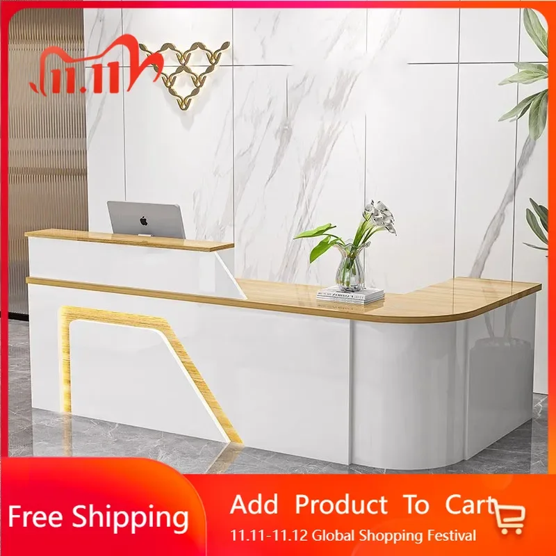 

European Church Pulpit Reception Desk Office White Mobile Pulpitos Hair Counter Register Lectern Escritorio Postmodern Furniture