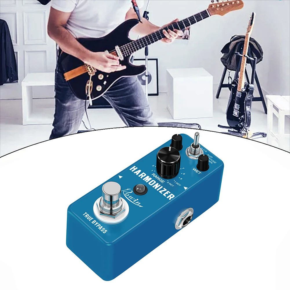 High Sensitivity Rowin LEF3807 Guitar Harmonizer Pedal Offering Precise Pitch Control Customizable Effects Guitar Accessories