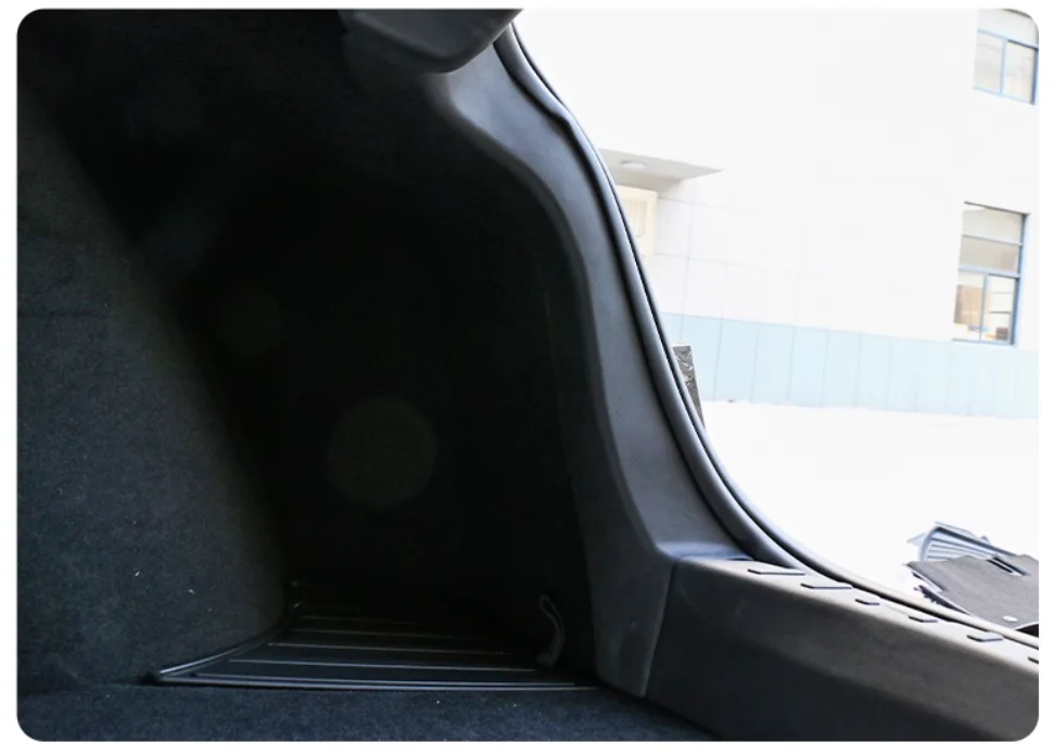 Per Tesla Model 3 Highland 2024/2018-2023 Trunk Sill Plate Cover Boot load Protector Cargo Entry Guard + side Insert trim