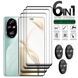 6-in-1 For Honor 200 Pro Glass For Huawei Honor200 Honor 200 Pro Glass HD 9H Full Curved Screen Protetor Honor 200 Pro Len Glass