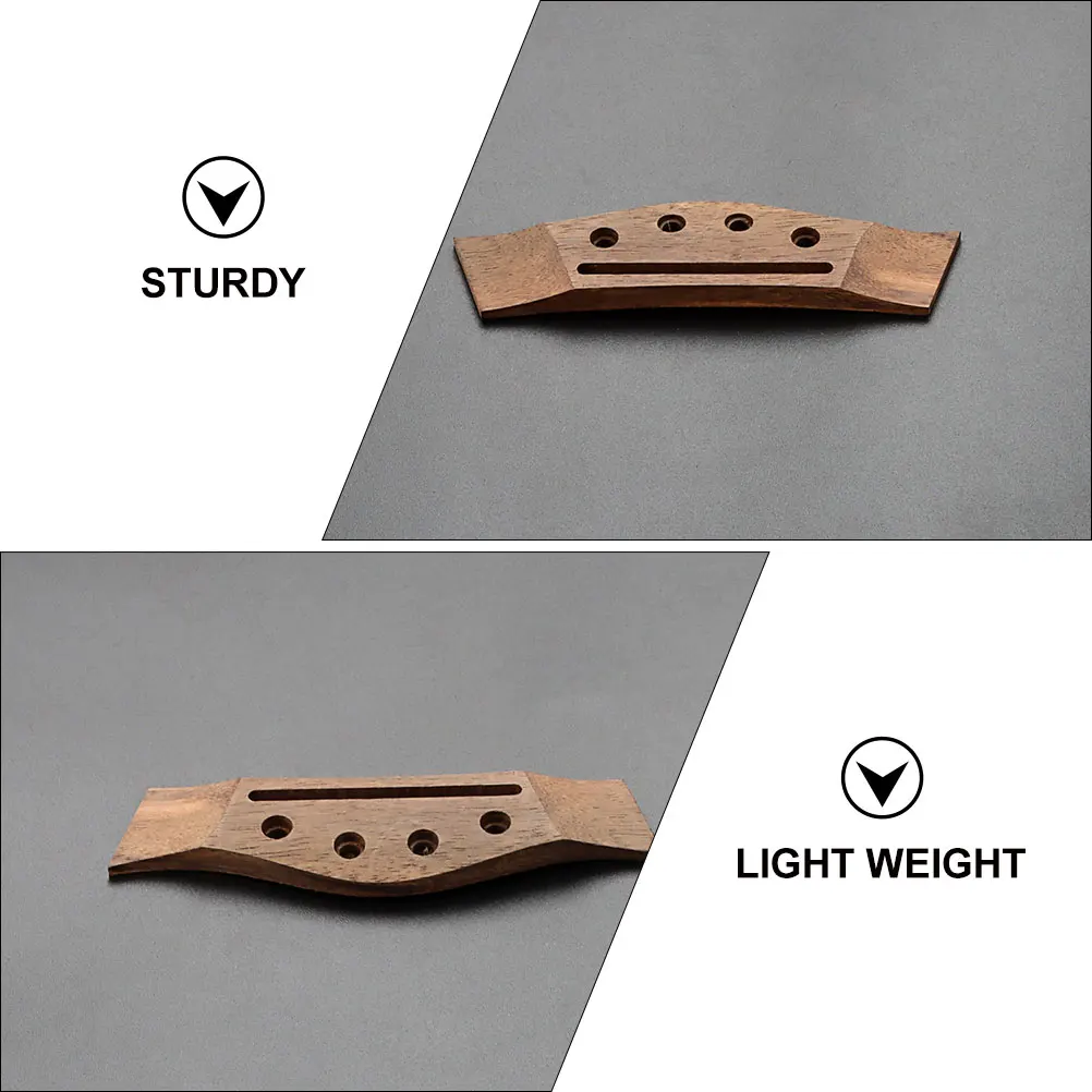 Langlebige, robuste Gitarrenbrücke, akustisches 4-saitiges Ersatzteil, hohe Härte, praktisches Zubehör, Gitarrenbrücke