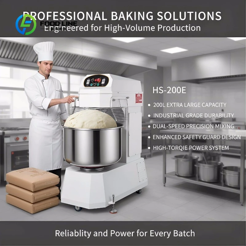 Lowest Wholesale Price Commercial 200L 75kg 380V Spiral Dough Mixer for Industrial Bakery Using