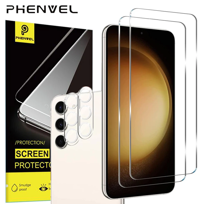 High Clear Protective Glass For Samsung Galaxy S24 Ultra S22 Plus S21 S23 FE Screen Protector Anti Shatter Tempered Film