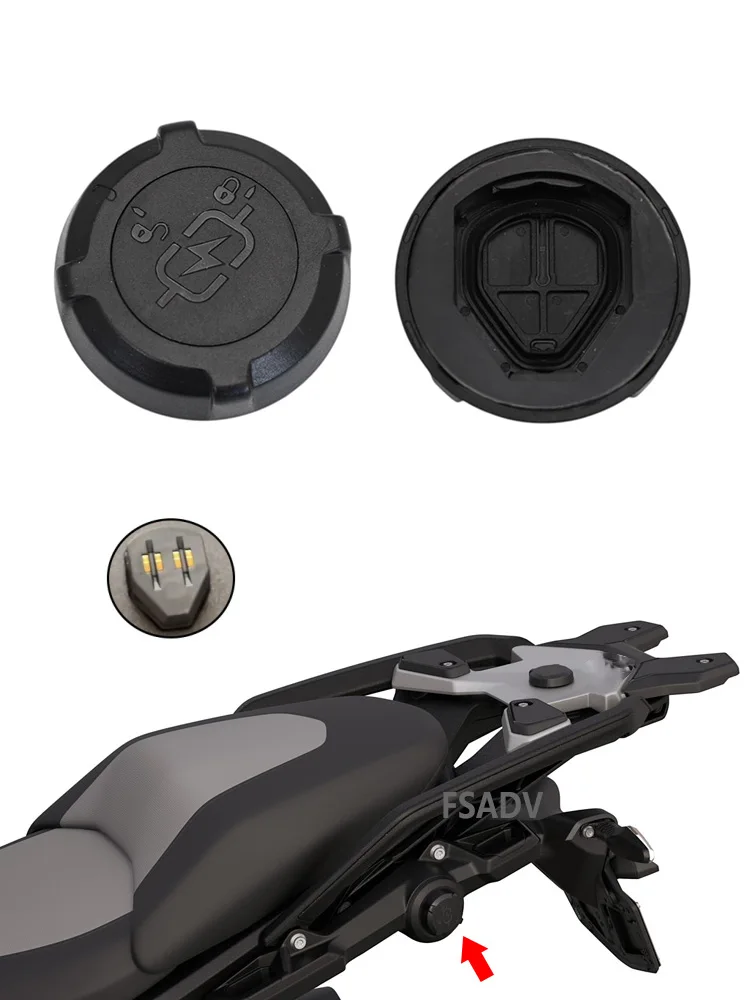Für BMW R1300GS R 1300GS Adventure ADV R 1300GSA 2023-2026 2025 Motorrad-Heckkoffer-Satteltasche USB Wasserdichte Ladeabdeckung