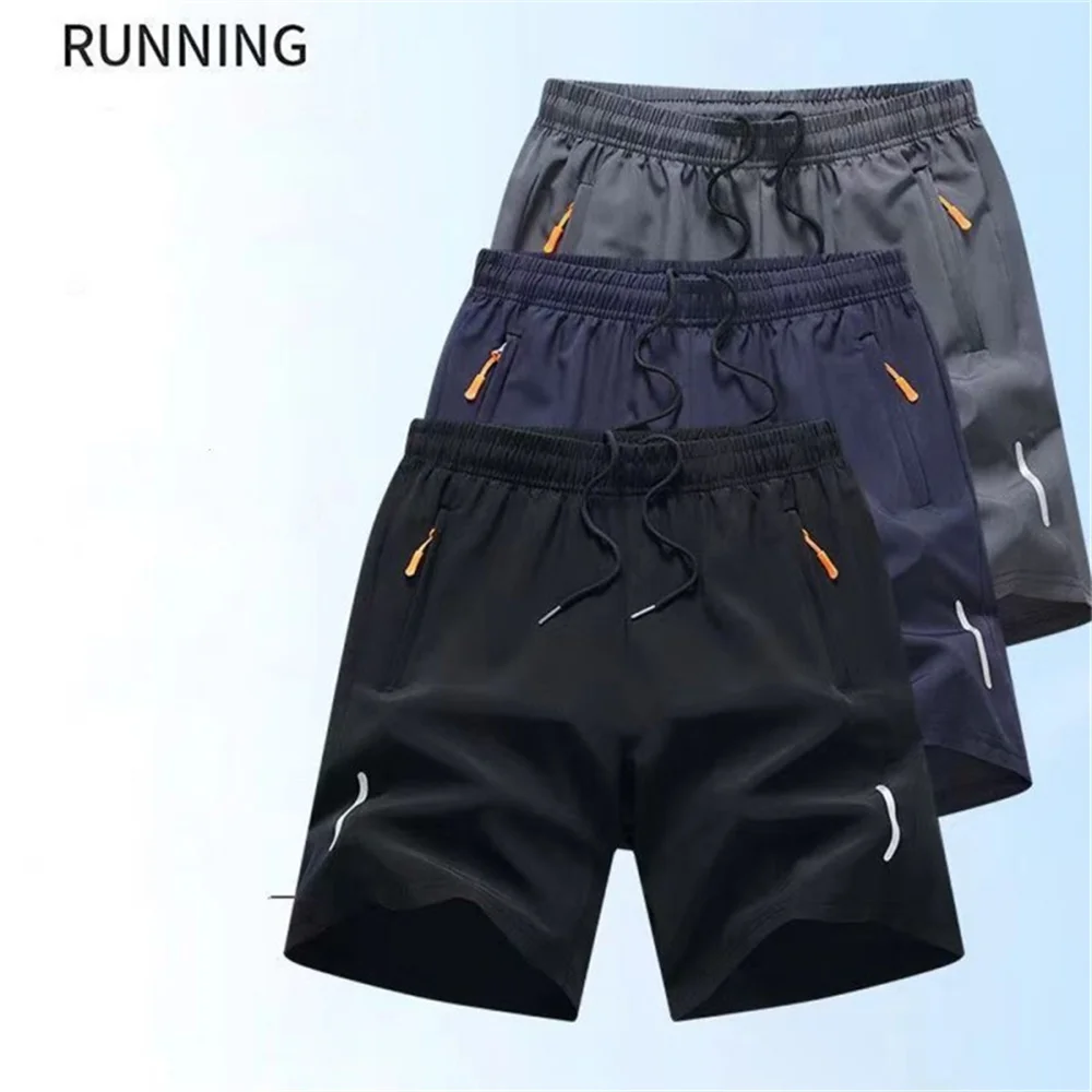 Calções de moletom masculino respirável para praia, calça esportiva masculina fitness, corredores casuais, moda primavera, verão, nova