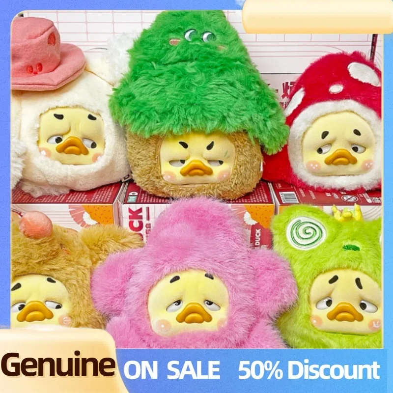 

Genuine Upset Duck Blind Box Fable Rebels Duck Series Earphone Bag Lovely Plush Doll Pendant Headphone Mysterious Box Girl Gift
